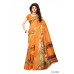 VOILA Printed Bhagalpuri Art Silk Saree Orange